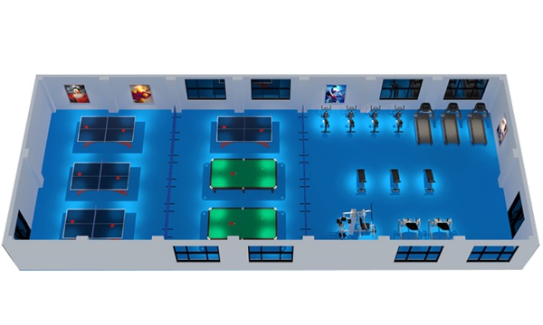 200平方健身房配置方案-广西Z6.COM-尊龙集团体育健身器材有限公司