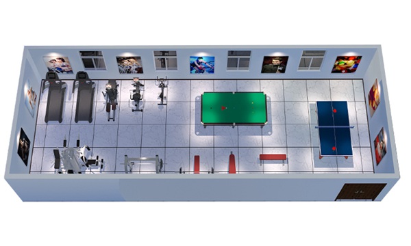 100平方健身房配置方案-广西Z6.COM-尊龙集团体育健身器材有限公司